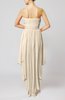 Plain A-line Strapless Sleeveless Zipper Chiffon Party Dresses