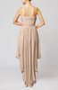 Plain A-line Strapless Sleeveless Zipper Chiffon Party Dresses