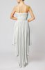 Plain A-line Strapless Sleeveless Zipper Chiffon Party Dresses