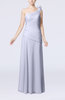 Plain Sheath One Shoulder Sleeveless Floor Length Flower Evening Dresses