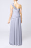 Plain Sheath One Shoulder Sleeveless Floor Length Flower Evening Dresses