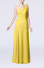 Plain Sheath One Shoulder Sleeveless Floor Length Flower Evening Dresses