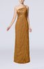 Glamorous Column One Shoulder Chiffon Beaded Evening Dresses