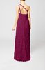 Glamorous Column One Shoulder Chiffon Beaded Evening Dresses