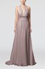 Sexy Church Empire Halter Sleeveless Buttons Sequin Bridal Gowns