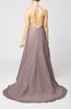 Sexy Church Empire Halter Sleeveless Buttons Sequin Bridal Gowns