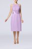 Simple Halter Backless Chiffon Knee Length Cocktail Dresses