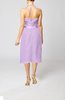 Simple Halter Backless Chiffon Knee Length Cocktail Dresses