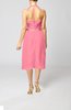 Simple Halter Backless Chiffon Knee Length Cocktail Dresses