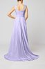 Elegant A-line Zipper Chiffon Court Train Sequin Evening Dresses