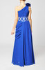 Fairytale Column One Shoulder Sleeveless Zip up Prom Dresses