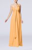 Plain Empire Zipper Chiffon Floor Length Ruching Bridesmaid Dresses