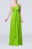 Plain Empire Zipper Chiffon Floor Length Ruching Bridesmaid Dresses
