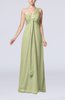 Plain Empire Zipper Chiffon Floor Length Ruching Bridesmaid Dresses