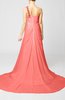 Romantic Church One Shoulder Sleeveless Zip up Rhinestone Bridal Gowns