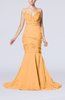 Sexy Mermaid V-neck Sleeveless Court Train Evening Dresses