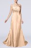Elegant A-line Backless Taffeta Paillette Evening Dresses