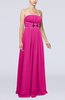 Plain Sleeveless Zip up Chiffon Floor Length Flower Evening Dresses