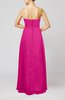 Plain Sleeveless Zip up Chiffon Floor Length Flower Evening Dresses