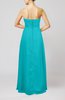 Plain Sleeveless Zip up Chiffon Floor Length Flower Evening Dresses