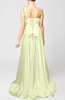 Elegant Garden Empire One Shoulder Lace up Chiffon Flower Bridal Gowns