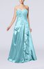 Luxury Sweetheart Zipper Taffeta Floor Length Ruffles Evening Dresses