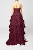 Modern Strapless Sleeveless Backless Organza Evening Dresses