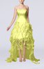 Modern Strapless Sleeveless Backless Organza Evening Dresses