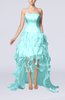 Modern Strapless Sleeveless Backless Organza Evening Dresses