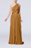 Elegant Sheath One Shoulder Zipper Chiffon Ribbon Wedding Guest Dresses