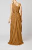 Elegant Sheath One Shoulder Zipper Chiffon Ribbon Wedding Guest Dresses