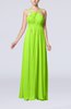 Simple V-neck Sleeveless Chiffon Floor Length Party Dresses