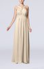 Simple V-neck Sleeveless Chiffon Floor Length Party Dresses