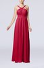 Simple V-neck Sleeveless Chiffon Floor Length Party Dresses