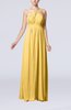 Simple V-neck Sleeveless Chiffon Floor Length Party Dresses