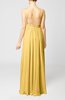 Simple V-neck Sleeveless Chiffon Floor Length Party Dresses
