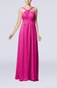 Simple V-neck Sleeveless Chiffon Floor Length Party Dresses