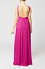 Simple V-neck Sleeveless Chiffon Floor Length Party Dresses