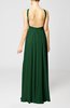 Simple V-neck Sleeveless Chiffon Floor Length Party Dresses