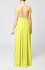 Simple V-neck Sleeveless Chiffon Floor Length Party Dresses