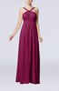 Simple V-neck Sleeveless Chiffon Floor Length Party Dresses