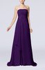 Elegant A-line Strapless Sleeveless Sweep Train Sequin Evening Dresses
