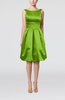 Plain A-line Sleeveless Knee Length Sash Bridesmaid Dresses