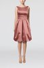 Plain A-line Sleeveless Knee Length Sash Bridesmaid Dresses