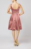 Plain A-line Sleeveless Knee Length Sash Bridesmaid Dresses