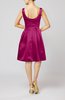 Plain A-line Sleeveless Knee Length Sash Bridesmaid Dresses