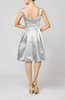 Plain A-line Sleeveless Knee Length Sash Bridesmaid Dresses