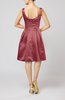 Plain A-line Sleeveless Knee Length Sash Bridesmaid Dresses