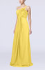 Simple One Shoulder Sleeveless Zipper Chiffon Pleated Mother of the Bride Dresses