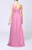 Simple One Shoulder Sleeveless Zipper Chiffon Pleated Mother of the Bride Dresses